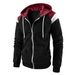 Men's Color Block Fashion Sweatshirt Casual Sports Top 2023 New European And American Style_viptrois.com