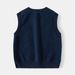 XUANMU Autumn Baby Boy Sweater Vest Sleeveless Children Boy Knitwear Argyle Plaid V-collar Toddler Boy Pullover Sweater XB032_viptrois.com