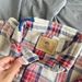 Original Genuine MADNESS Shawn Yue Same Style Patchwork Denim Washed Distressed Heavyweight Plaid Long_viptrois.com