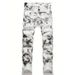 Men's Casual Straight Leg Jeans Gradient Print High Street Fashion Splatter Design Exclusive Supply_viptrois.com