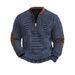 Men's Clothing 3D Digital Print Semi-Zip Knit Sweater Pullover - Lightweight Comfortable Casual Long Sleeve Top For Fall & Winter (Multiple Colors)_viptrois.com