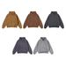 420GSM Loopwheel Cotton Hoodie – Vintage Washed Pullover With Wax-Dyed Texture (Retro Streetwear, Unisex Oversized Fit)_viptrois.com