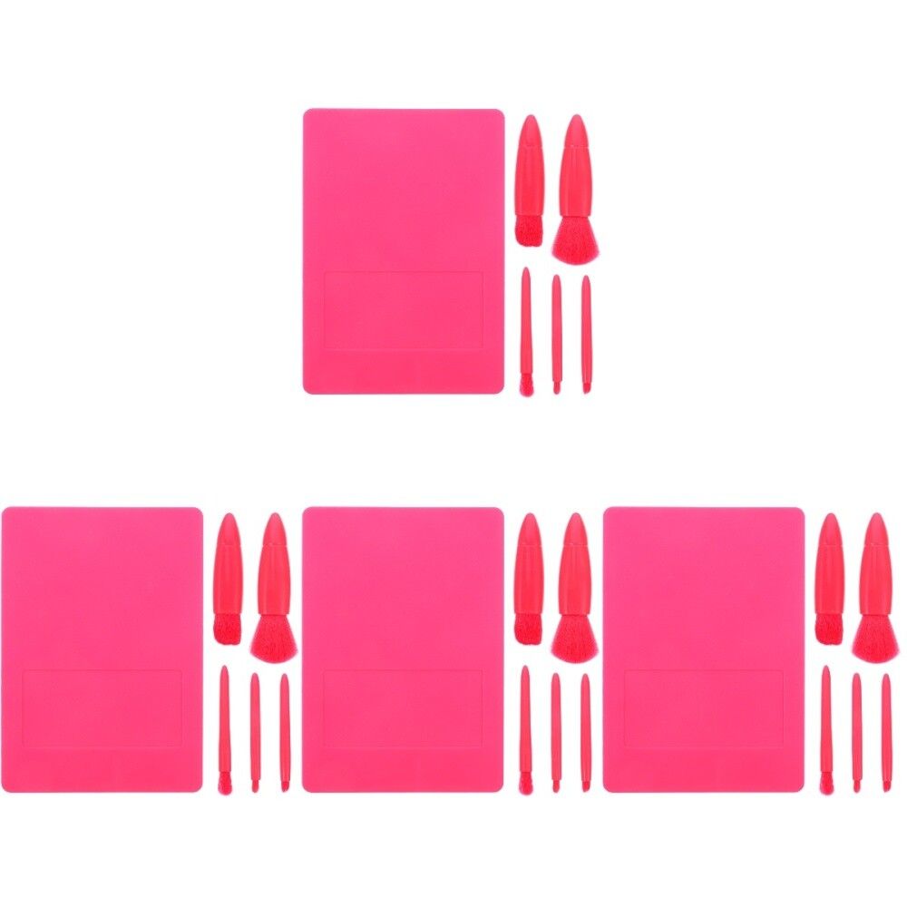 4 Sets Makeup Brush Miss Travel For Foundation Eyeshadow Applicator_viptrois.com