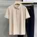 Men's Clothing Fashionable British Style Men's Business Casual Lapel Ice Silk Short Sleeved PO.LO Shirt Summer Collared Half Sleeved T Shirt_viptrois.com