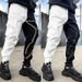 Men's Reflective Cargo Pants 2022 New Hip Hop Casual Joggers Trousers Multi-Pocket Men Sweatpants Streetwear Sports Pant_viptrois.com