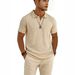 Men's Clothing Summer Men's Casual Shirt Style Solid Color Bamboo Cotton Linen Short Sleeve Top For Formal & Casual For Men_viptrois.com
