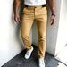 Men's Summer Slim Fit Casual Elastic Skinny Pants Solid Color Breathable Trendy Versatile Thin Suits & Blazers_viptrois.com