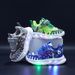 New Spring And Autumn Children's Sports Shoes Handsome Tyrannosaurus Rex LED Luminous Children's Shoes 1 6 Years Old Boys Sports_viptrois.com