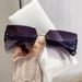 Women's Glasses square, slimming summer, new sun protection, Korean version, ins, internet celebrity, high end sunglasses_viptrois.com
