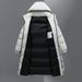 Pure Cross-Border European And American Foreign Trade Jacket Long Over-the-Knee Youth Men's Winter Outdoor White Duck Down_viptrois.com