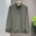 Pure Autumn Winter Versatile Loose Long Sleeve Inner Layer Fleece Lined Thickened Half-Zip Casual Sweatshirt Men Solid Color_viptrois.com