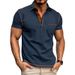 Men's Clothing Quick Drying Versatile Casual Shirt Summer New Collared Button Down Short Sleeved T-Shirt_viptrois.com