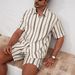 Men's 3D Printed Short Sleeved Shirt And Shorts Two Piece Set Simple And Stylish Casual Everyday European Size_viptrois.com