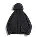 "Streetwear Utility Jacket – Unisex Nylon Cargo Coat With Detachable Hood For Urban Exploration"_viptrois.com