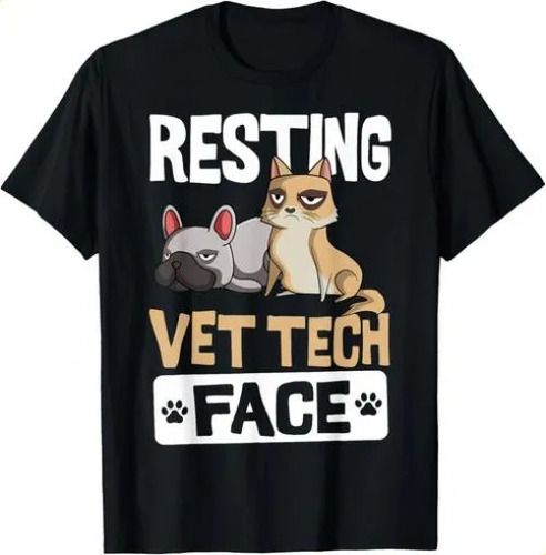 T-shirtt-shirtresting 2026 Vet Tech Face Veterinary Assistant Gi_viptrois.com