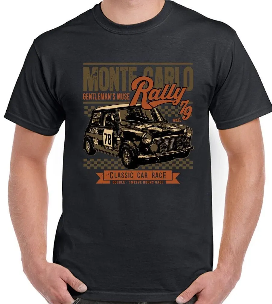 Mini T-Shirt Mens Womens Tees Top Race Monte Carlo Rally Mens Funny Car Cooper_viptrois.com
