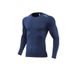 Men's Clothing Long-Sleeved Tights Breathable High-Elastic Quick-Drying Tops Running Fitness Training Clothes Sports Long Sleeves_viptrois.com