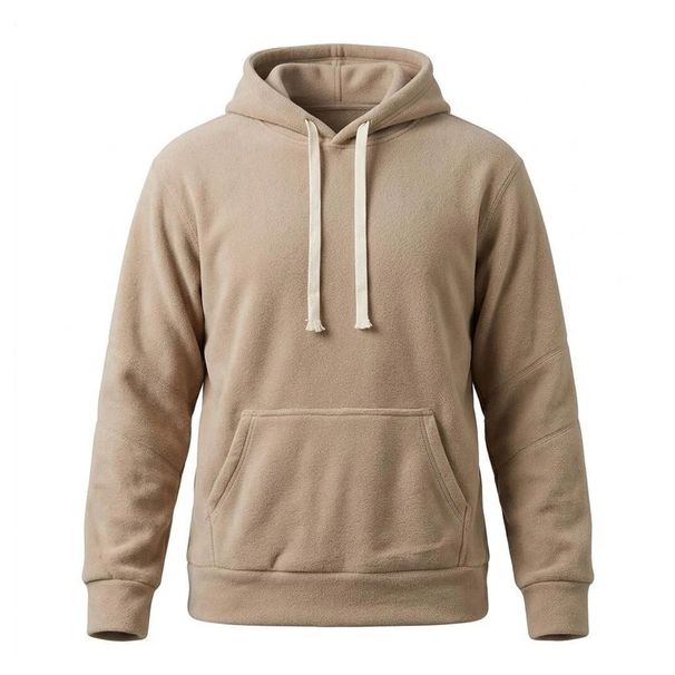 Men's Clothing Men's Casual Sports Sweatshirt Style Commuter Hooded With Pockets Solid Color Fleece Loose Fit_viptrois.com
