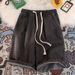 Men's Summer Denim Shorts New Style Thin Elastic Waist Loose Fit Wide Leg Casual Five Point Pants Versatile_viptrois.com