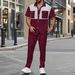 Men's Waffle Knit Button-Up Shirt & Pants Set, Casual Short Sleeve Linen-Look Outfit, Printed Lounge Two-Piece (S-5xl, Multi-Color)_viptrois.com