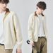 Nordmann APO Men's Clothing|Men's Sweater Autumn Winter Loose Lazy Trendy Color Block Stand Collar Casual Knitted Cardigan Jacket_viptrois.com