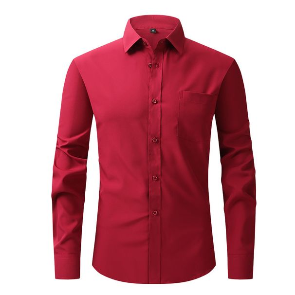 Men's Clothing Men's Tops Business Casual Long Sleeved Shirt Professional Formal Shirt For Men_viptrois.com