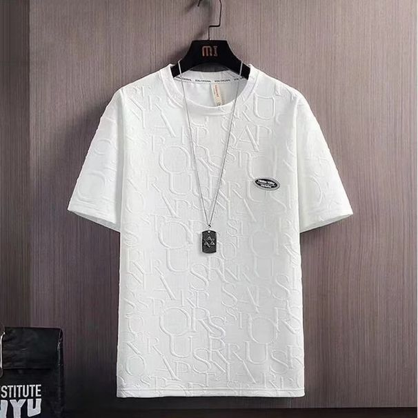 Men's Clothing Waffle Shorts Short Sleeved T Shirt Men's Summer Thin Loose Youth Casual Summer Suit Men's Trend_viptrois.com
