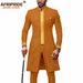 Men's clothing African national printing batik cotton men's casual set_viptrois.com