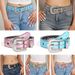 Skull Rivets Rhinestone Bb Belt Trendy Monochrome Sparkling Pu Leather Belt Cowboy Cowgirl Jeans Pants Belt For Women Girl_viptrois.com