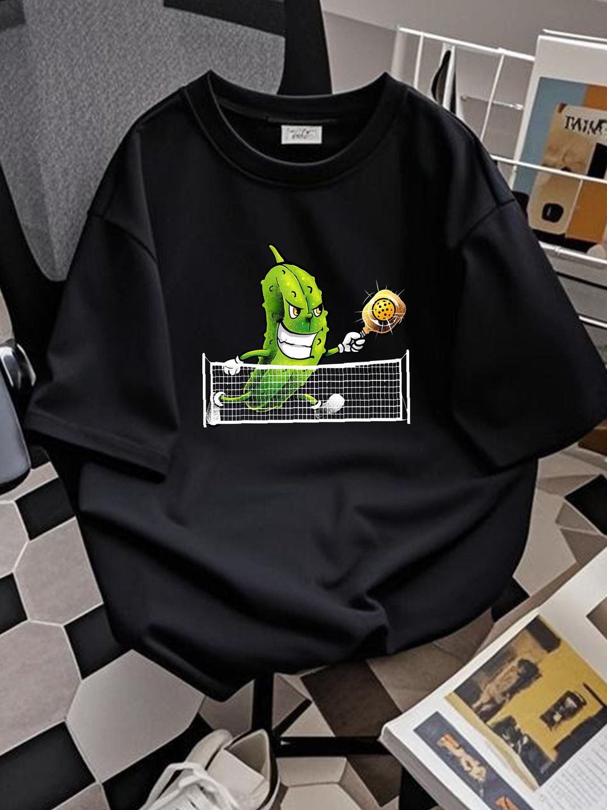 NEW LIMITED Cute Pickleball For Men Women Racket Sport Pickleball Lover T-Shirt Casual Streetwear Soft Graphic Slightly Versatile Fashion Homme_viptrois.com