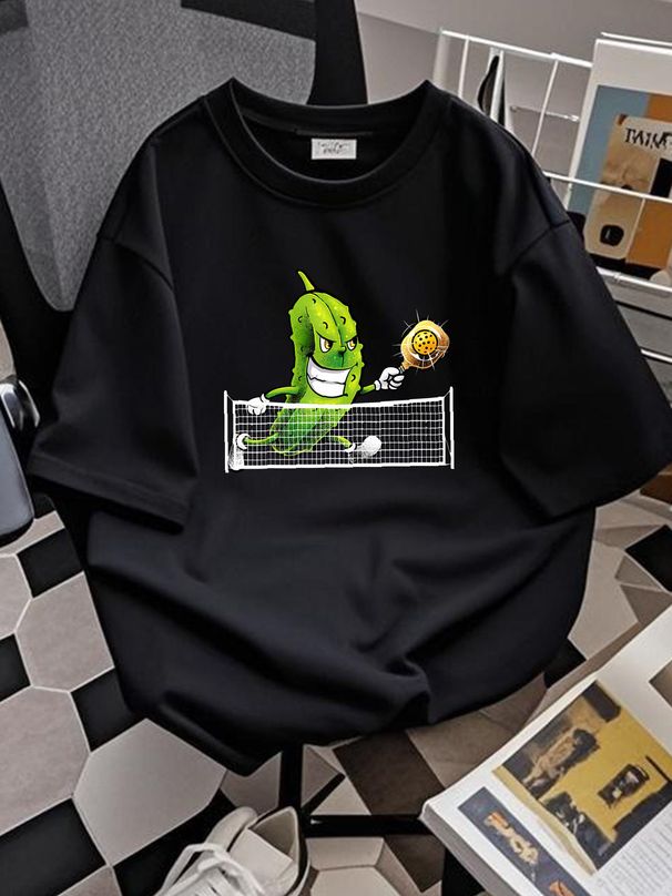NEW LIMITED Cute Pickleball For Men Women Racket Sport Pickleball Lover T-Shirt Casual Streetwear Soft Graphic Slightly Versatile Fashion Homme_viptrois.com