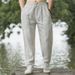 Men's Clothing Pure Linen Casual Pants Loose Large Size Skinny Harem Pants Summer Ultra Thin Retro Pants_viptrois.com