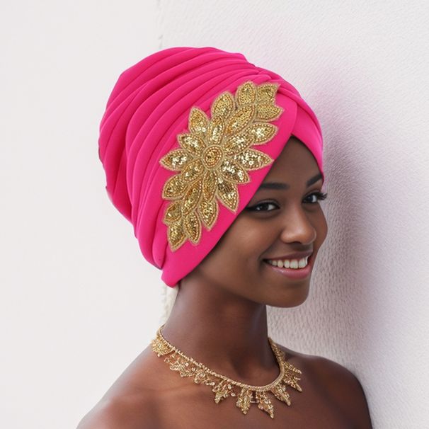 Autumn And Winter New Space Laminated Pleated Fashionable African Ethnic Characteristics Baotou Hat Indian Hat_viptrois.com