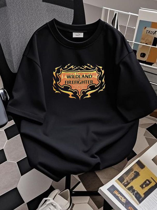 NEW Wildland Firefighter Brown Shirt Fire DepartmenT T Wild Gear Fashion Graphic Unisex Casual Breathable Soft Designer Clothes Stylish_viptrois.com
