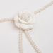 Women's Elegant Pearl Cloth Flower Sweet Fashion Elegant Camellia Waist Chain Texture Hanfu Dress Decorative Belt_viptrois.com