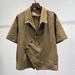 Men's Summer Style Irregular Diagonal Placket Short Sleeve Shirt Loose Fit Versatile Casual Suit Trendy Clothing_viptrois.com