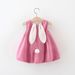 1721 Summer New Style Girls Cute Long Ears Cotton Dress Baby Versatile Bud Skirt Princess Skirt_viptrois.com