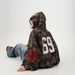 Camo Zip Hoodie – Unisex Vintage Streetwear Pullover With Contrast Stitching (M-3XL, Army Green/Blue)_viptrois.com