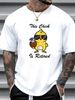 This Chick Is Retired Retirement Funny Pension Chicken Meme Humor Men's T-Shirt Designer Clothes Homme Casual Graphic Top For Everyday Wear_viptrois.com