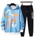 Teen Hooded Sweater Men's And Women's Spring And Autumn Loose Casual Cartoon Graffiti Ins Top Jacket_viptrois.com