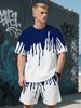 Y2 Men's 3D Digital Printed Casual Fashion Short Sleeve Shirt And Shorts Set Cross Border Xiyin Foreign Trade 2026_viptrois.com