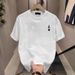 Men's Clothing Pure Cotton T Shirt High End Trendy Men's Summer T Shirt Tops High End Short Sleeved T Shirt Men's New Style Inner Bottoming Shirt_viptrois.com