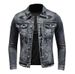 Men's Clothing Casual High Street Retro Denim Jacket Motorcycle Embroidery Fashion All Match Trendy Handsome Workwear Jacket_viptrois.com