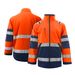 Men's Clothing Outdoor Windproof Reflective Strip Jacket Work Clothes Plus Velvet Sweater Coat_viptrois.com