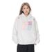 Large Letter Patch Embroidered Hooded Pullover Sweatshirt Loose Casual Autumn Winter Unisex Vibe High Street Trendy_viptrois.com