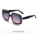 Polygonal Large Frame Sunglasses - Gradient Black Frame (European & American Style, UV Protection)_viptrois.com