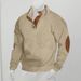 Pure 2025 Cross-Border Clothing Heavy Jacquard Men's Autumn Winter Slim Fit Stand Collar Long Sleeve Pullover_viptrois.com