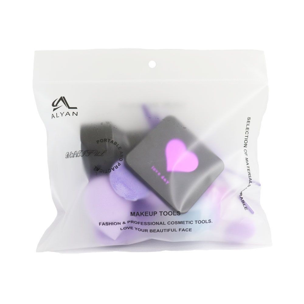 Makeup Tools & Accessories ALYAN Big Bag 16 Pieces Bag Makeup Mirror Triangle Sponge Powder Puff Water Drop Beauty Egg Eyelash Brush Mushroom_viptrois.com