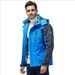 Men's Thermal Fleece-Lined Waterproof Windproof Ski Jacket For Outdoor Hiking Camping Winter Sports (Black/Red/Army Green/Navy Blue)_viptrois.com