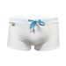 UXH Men's Pocket Print Boxer Swim Trunks Simple Fashion Rainbow Small Label Beach Vacation Shorts_viptrois.com